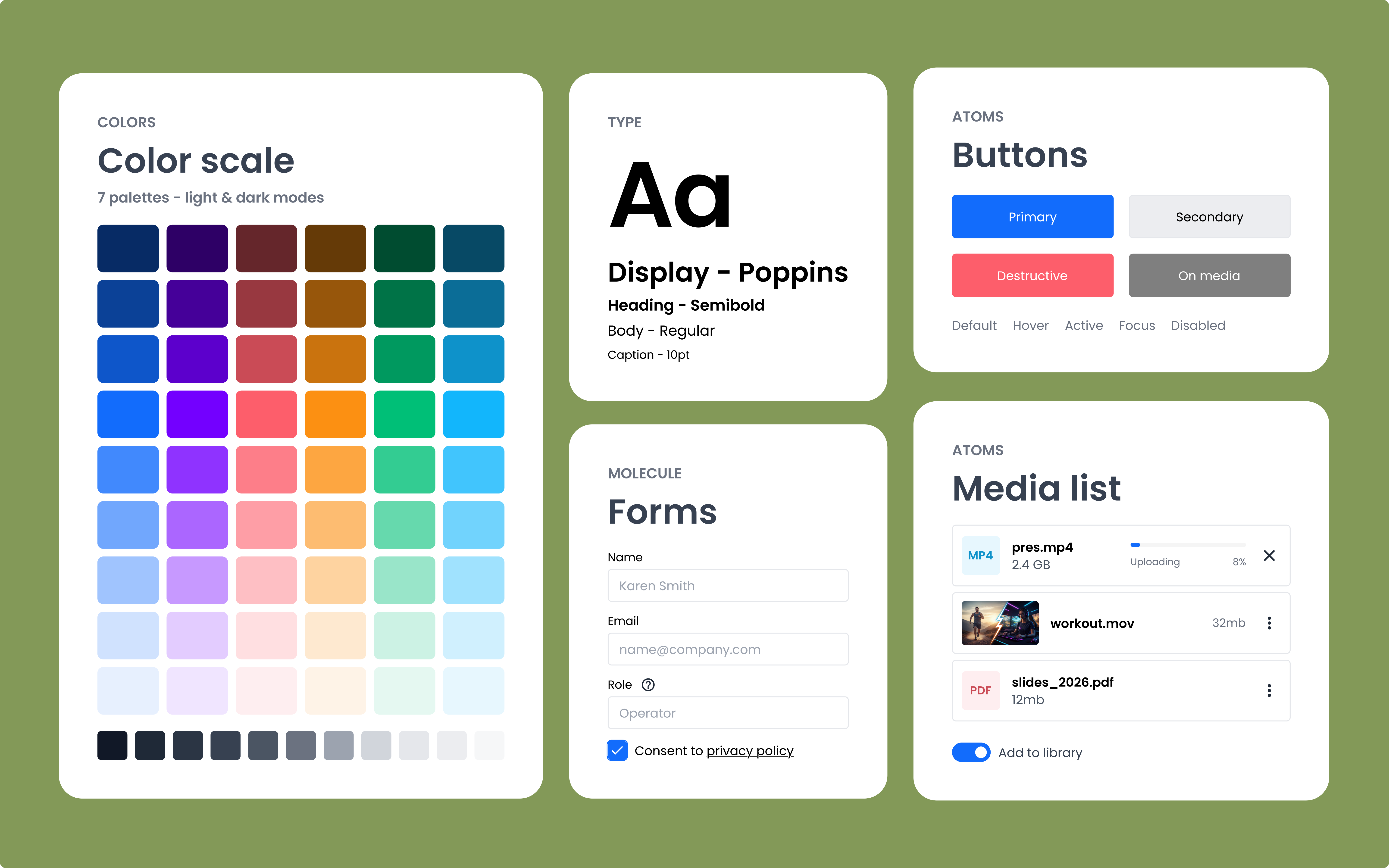Qbrick design system project